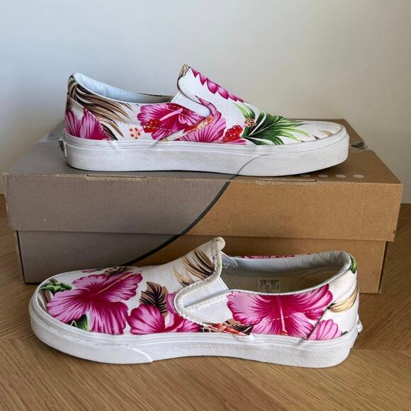 Vans Low Floral Tropical Unisex Sneakers- SZ M 6.5- W 8 main image 4